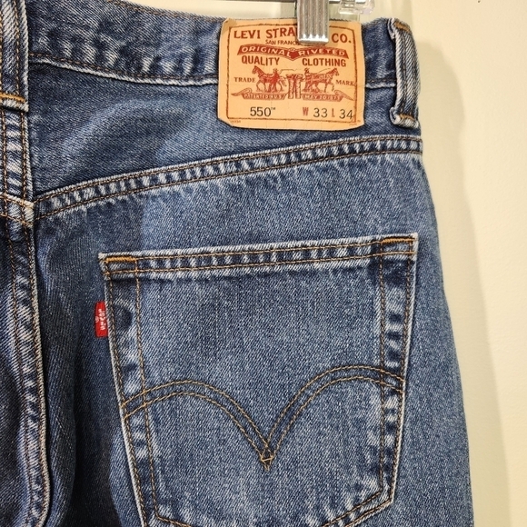 Levi's 550 Jeans Relaxed Fit Men's, sz 33 - Picture 3 of 7